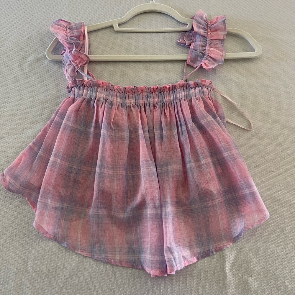 COPY - INDIE COLLECTION PLAID TANK BLOUSE